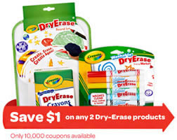 /2 Crayola Dry-Erase Coupon (First 10,000) « I Crave Freebies