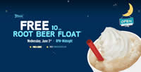 Free Root Beer Float