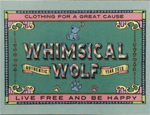 FREE Whimsical Wolf Sticker