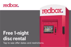 FREE Redbox Disc Rental