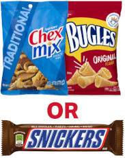 Free Chex Mix/Bugles OR Standard Size Mars Candy at Kwik Trip Today