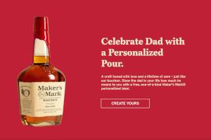 FREE Personalized Maker's Mark Father's Day Label