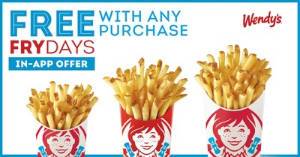 FREE Fries at Wendy's Every Friday