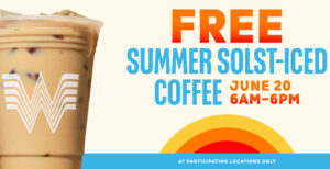 FREE 16-ounce Iced Coffee at Whataburger