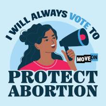 FREE I Will Always Vote to Protect Abortion Sticker
