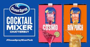 FREE Ocean Spray Cocktail Mixer Chatterbuy Pack