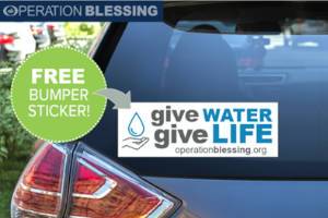 FREE Give Water Give Life Sticker