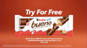 FREE Kinder Bueno Chocolate Bar