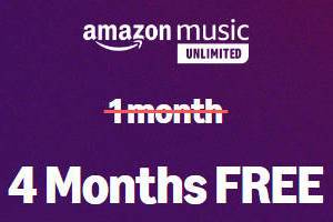 FREE Amazon Music Unlimited Subscription