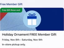 FREE Holiday Ornament at Lowe's